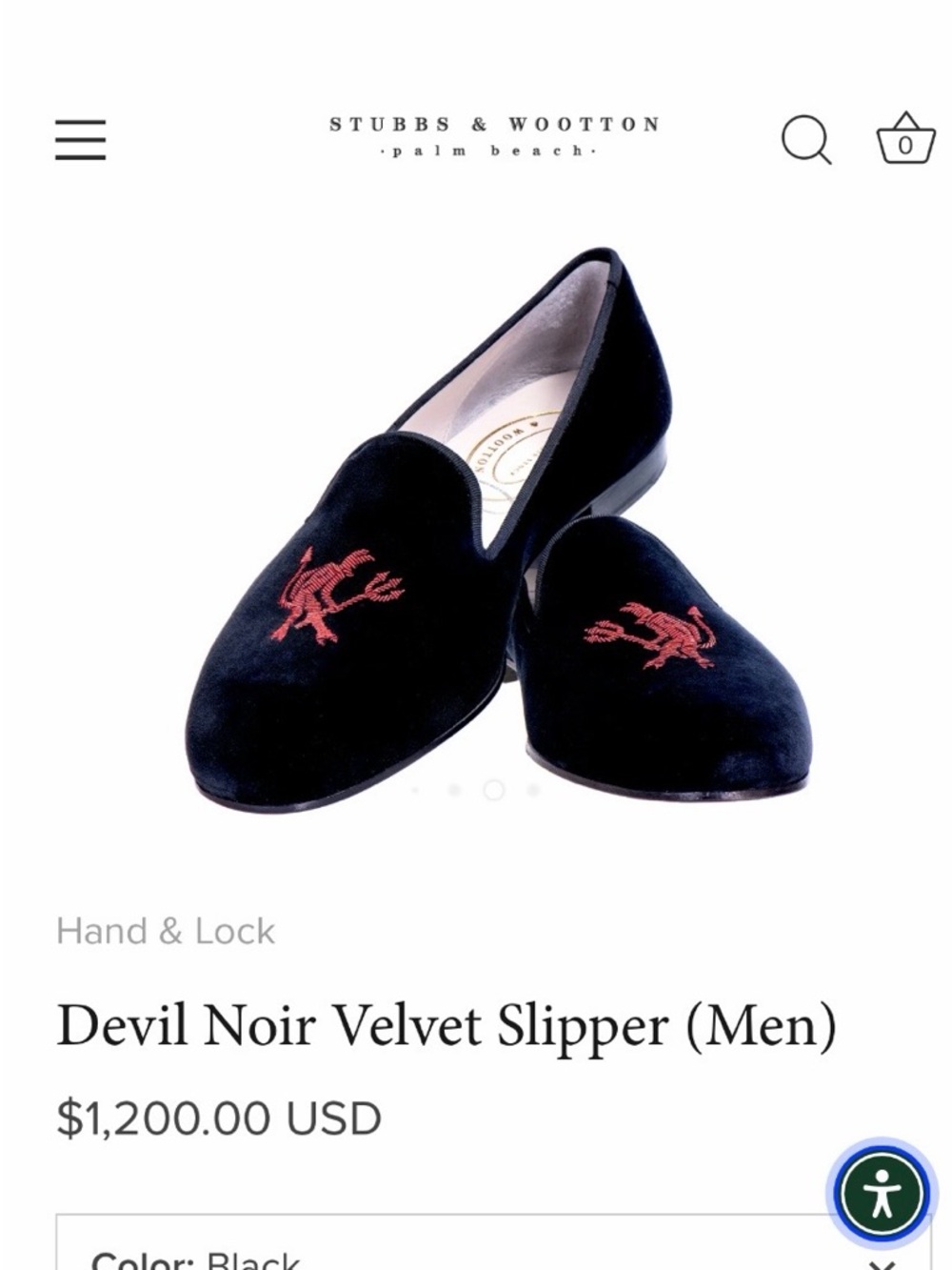 Size 10.5 Stubbs and Wooton Slipper